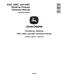 John Deere 630C, 640C and 645C Windrow Pickups (European Edition) Technical Manual (TM404619) 0