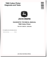 John Deere 7660 Cotton Pickers Diagnostic Manual (TM111819)