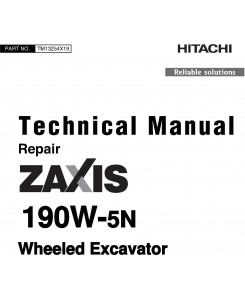 TM13254X19 - John Deere HITACHI Zaxis 190W-5N Wheeled Excavator Service Repair Manual