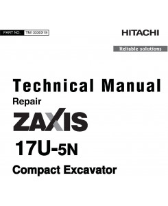Hitachi Zaxis 17U-5N Repair Technical Manual (TM13330X19)