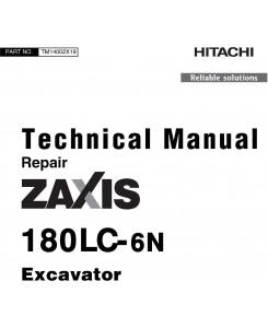 Hitachi Zaxis 180LC-6N Excavator Repair Technical Manual (TM14002X19)