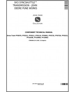 CTM900419 - John Deere Pune Works / 9x3 SyncShuttle Transmission Component Technical Manual