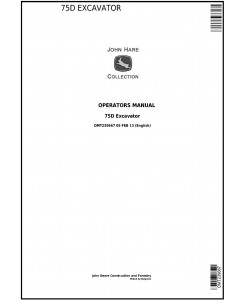 OMT239667 - John Deere 75D Excavator Operator's Manual