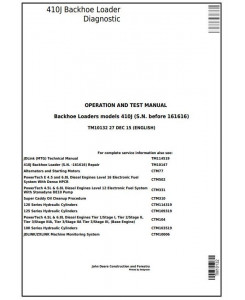 TM10132 - John Deere 410J Backhoe Loader (SN. -161616) Diagnostic, Operation and Test Service Manual