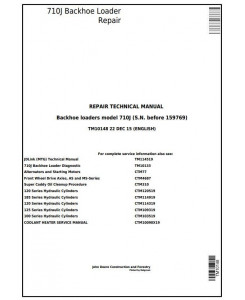 TM10148 - John Deere 710J Backhoe Loader (S.N. before 159769) Service Repair Workshop Manual