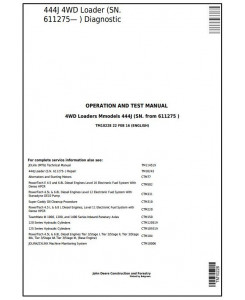 TM10228 - John Deere 444J (SN. from 611275) 4WD Loader Diagnostic, Operation and Test Service Manual