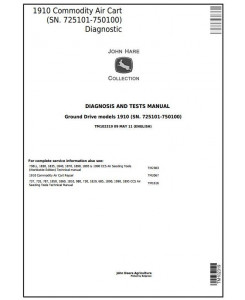 TM102319 - John Deere 1910 (725101-750100) Ground Driven Commodity Air Cart Diagnostic Service Manual