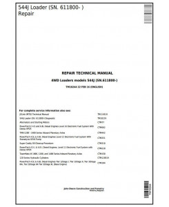 TM10244 - John Deere 544J 4WD Loader (SN. from 611800) Service Repair Technical Manual