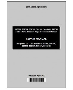 TM102619 - John Deere 5065M, 5075M, 5085M, 5095M, 5105M, 5105ML & 5095MH Tractors Repair Service Manual