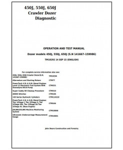 TM10292 - John Deere 450J, 550J, 650J Crawler Dozer (S.N.141667-159986) Diagnostic&Test Service Manual