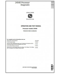 TM10329 - John Deere 2454D Processor Diagnostic, Operation and Test Service Manual