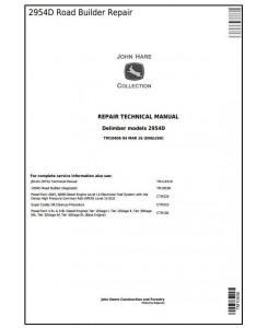 TM10406 - John Deere 2954D Road Builder Delimber Service Repair Technical Manual