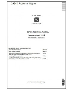TM10409 - John Deere 2954D Processor Service Repair Technical Manual