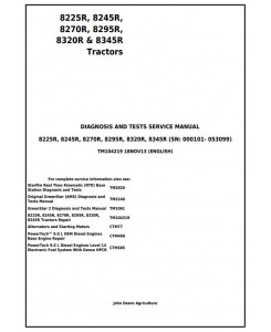 TM104219 - John Deere 8225R, 8245R, 8270R, 8295R, 8320R, 8345R Tractors Diagnosis and Test Service Manual