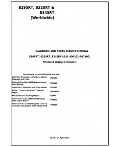 TM104419 - John Deere 8295RT, 8320RT, 8345RT (Worldwide) Tractors Diagnosis and Tests Service Manual