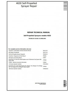 TM106119 - John Deere 4630 Self-Propelled Sprayes (PIN Prefix 1YH) Service Repair Technical Manual