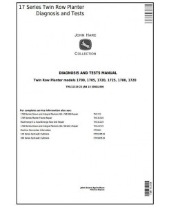 TM111319 - John Deere 1700, 1705, 1720, 1725 Twin Row Planter Diagnostic and Tests Service Manual