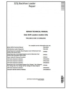 TM11300 - John Deere 325J Side Shift Loader Service Repair Technical Manual