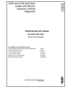 TM11422 - John Deere 319D, 323D Skid Steer Loader w. EH Controls Diagnostic and Test Service Manual