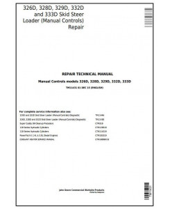 TM11431 - John Deere 326D, 328D, 329D, 332D, 333D Skid Steer Loader w.Manual Controls Repair Manual