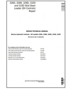 TM11439 - John Deere 326D, 328D, 329D, 332D, 333D Skid Steer Loader with EH Controls Repair Manual