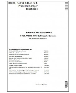 TM115819 - John Deere R4030, R4038, R4045 Self-Propelled Sprayer Diagnostic and Tests Service Manual