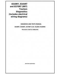 TM119219 - John Deere 8320RT, 8345RT and 8370RT (8RT) Tractors Diagnosis and Tests Service Manual