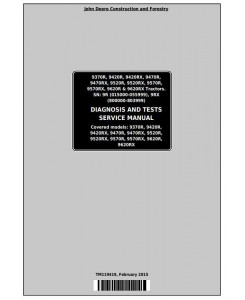 TM119419 - John Deere 9370R, 9420R, 9470R, 9520R, 9570R, 9620R (X) Tractors Diagnosis Service Manual