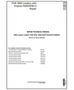 TM12111 - John Deere 724K Loader (SN. E634315-658064) w.Engine 6090HDW13 Service Repair Tech. Manual
