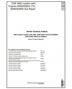 TM12112 - John Deere 724K 4WD Loader (SN.C642718-658064;D642722-658064) Service Repair Technical Manual