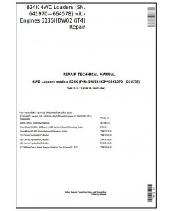 TM12115 - John Deere 824K 4WD Loader (SN.641970—664578) w.Engines 6135HDW02 Service Repair Manual