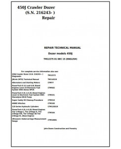 TM12275 - John Deere 450J Crawler Dozer (S.N. from 216243) Service Repair Technical Workshop Manual
