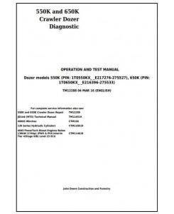 TM12288 - John Deere 550K, 650K Crawler Dozer Diagnostic, Operation and Tests Service Manual