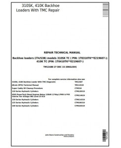 TM12488 - John Deere 310SK TC, 410K TC Backhoe Loaders w.TMC (iT4/S3B) Service RepairTechnical Manual