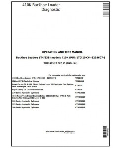 TM12493 - John Deere 410K (iT4/S3B) Backhoe Loader (SN from 219607) Diagnostic & Test Service Manual