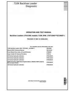 TM12505 - John Deere 710K (iT4/S3B) Backhoe Loader (SN.from 219607) Diagnostic & Test Service Manual