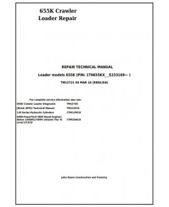 TM12721 - John Deere 655K Crawler Loader Service Repair Technical Manual