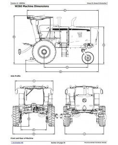 TM129519 - John Deere W235, W260 Rotary Self-Propelled Hay&Forage Windrower Service Repair Manual