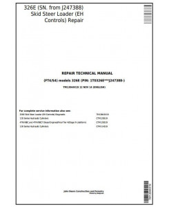 TM13044X19 - John Deere 326E (SN. J247388-) Skid Steer Loader with EH Controls Service Repair Manual