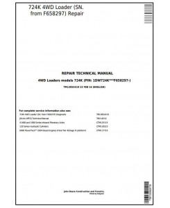 TM13055X19 - John Deere 724K 4WD Loader (SN. from F658297) Service Repair Technical Manual