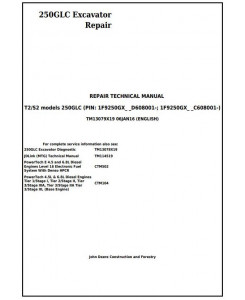 TM13079X19 - John Deere 250GLC (T2/S2) Excavator Service Repair Technical Manual
