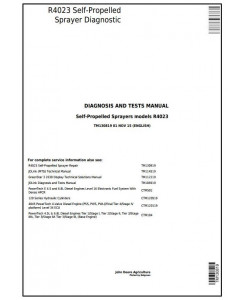 TM130819 - John Deere R4023 Self-Propelled Sprayers Diagnostic and Tests Service Manual