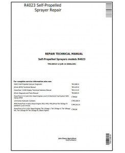 TM130919 - John Deere R4023 Self-Propelled Sprayers Service Repair Technical Manual
