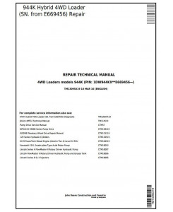 TM13095X19 - John Deere 944K Hybrid 4WD Loader (SN. from E669456) Service Repair Technical Manual