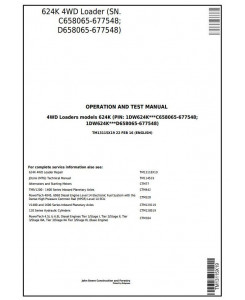 TM13115X19 - John Deere 624K 4WD Loader (SN.C658065-677548;D658065-677548) Diagnostic Service Manual