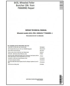 TM13126X19 - John Deere 643L (SN. F666898-) Wheeled Feller Buncher Service Repair Technical Manual