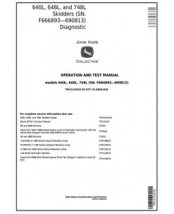 TM13133X19 - John Deere 640L, 648L, 748L (SN.F666893—690813) Skidder Diagnostic &Test Service Manual