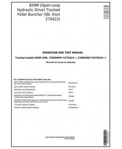 TM13181X19 - John Deere 859M (Open-Loop Hyd.Drv) Feller Buncher (SN.270423-) Diagnostic Service Manual