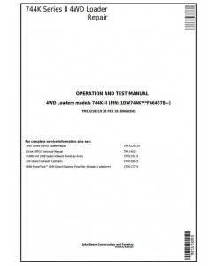 TM13218X19 - John Deere 744K Series II 4WD Loader (SN. F664578-) Diagnostic and Test Service Manual