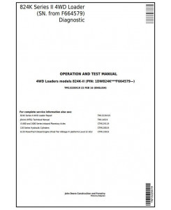 TM13220X19 - John Deere 824K Series II (SN.from F664579) Diagnostic, Operation & Test Service Manual
